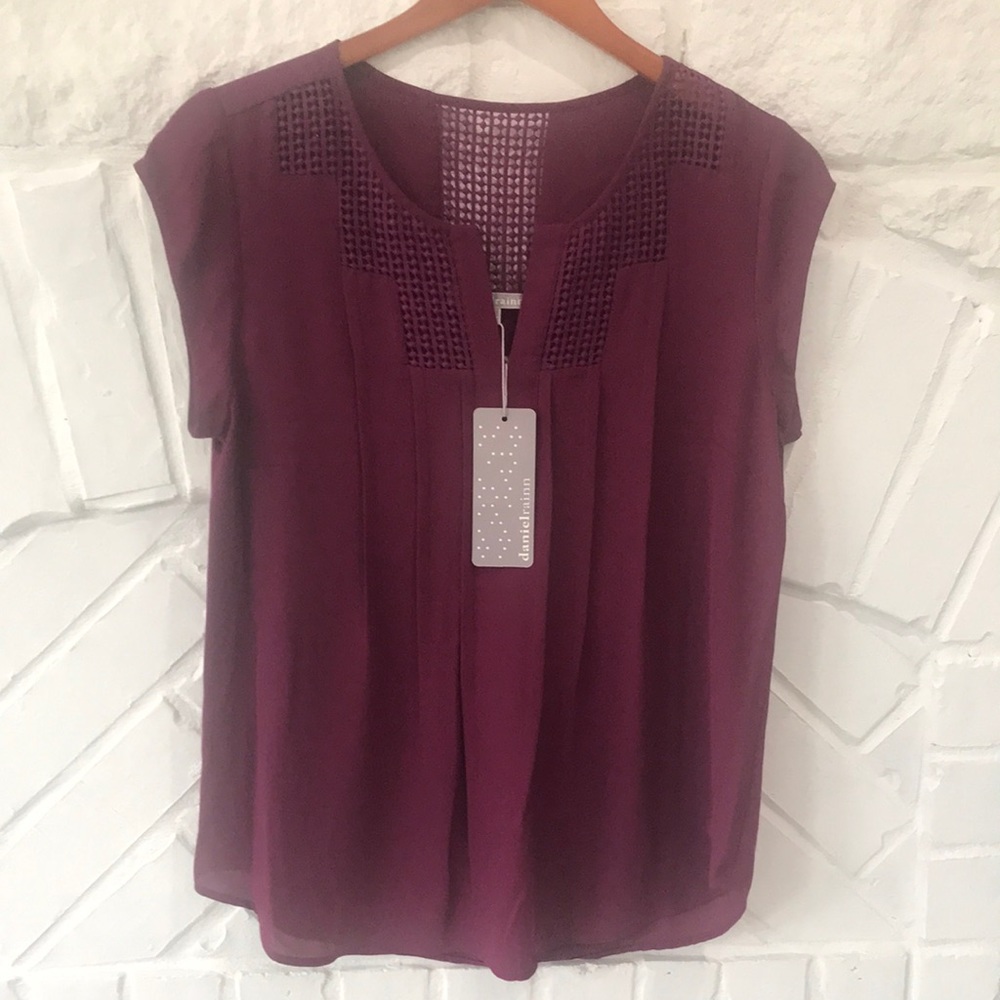 Burgundy top